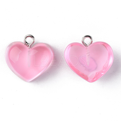 Transparent Resin Pendants X-RESI-R429-30C-1
