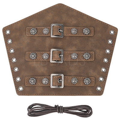 Imitation Leather Cuff Cord Bracelets AJEW-WH20033-034A-1
