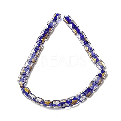 Handmade Gold Foil and Silver Foil Lampwork Beads FOIL-C001-01A-06-1