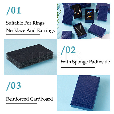 Rhombus Textured Cardboard Gift Storage Boxes CON-TAC0010-03C-02-1