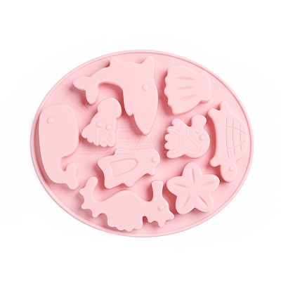 Marine Organism Food Grade Silicone Molds X-DIY-G022-07-1