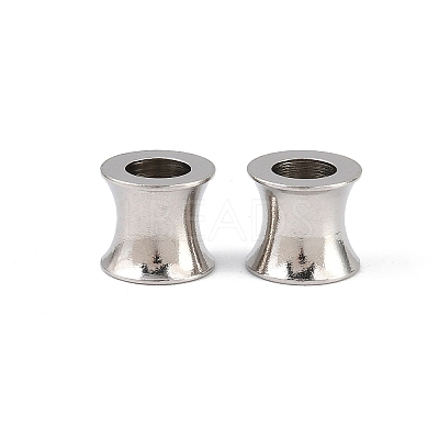Tarnish Resistant 304 Stainless Steel European Beads STAS-E039-1-1