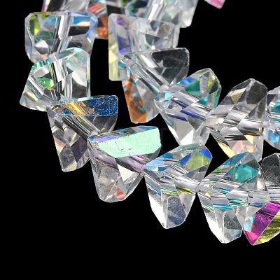 Electroplate Glass Beads Strands EGLA-C003-03-1