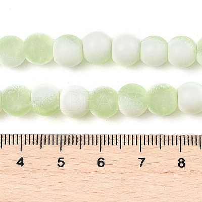 Frosted Crackle Glass Beads X1-GLAA-U001-6mm-M09-1