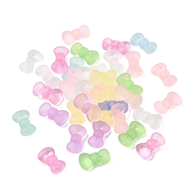 Frosted Transparent Acrylic Beads FACR-C001-01C-1