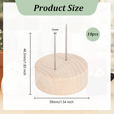 Wooden Crochet Doll Base Support Rack WOOD-WH0131-20A-1