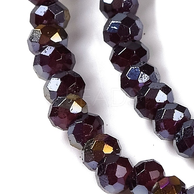 Baking Electroplate Glass Beads Strands X1-DGLA-A039-J2MM-B22-1