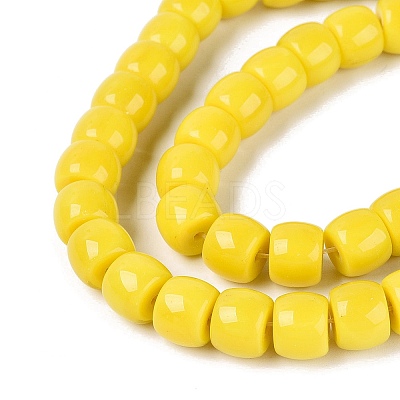 Opaque Glass Beads Strands GLAA-Q106-02A-B05-1