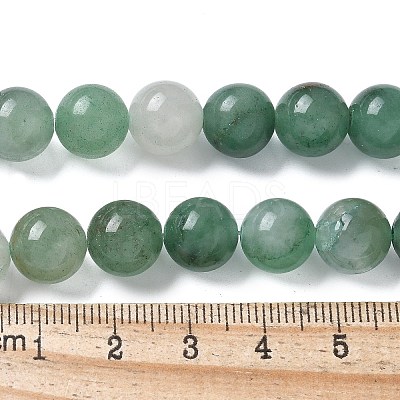 Natural Green Aventurine Beads Strands G-Q462-10mm-20-1