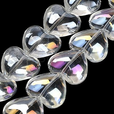 Electroplate Glass Beads Strands EGLA-B008-01A-AB01-1