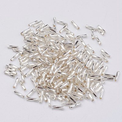 Glass Twisted Bugle Beads X-SEED-E002-12mm-821#-1