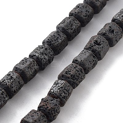Natural Lava Rock Beads Strands G-H303-C08-1