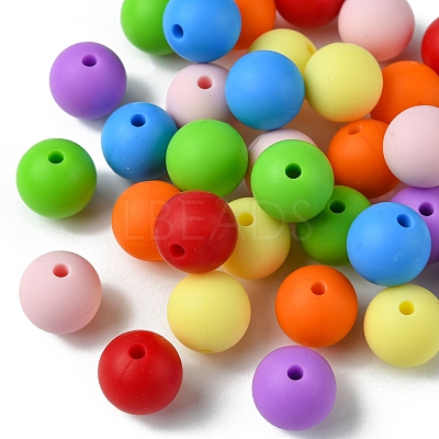 35Pcs Food Grade Eco-Friendly Silicone Focal Beads SIL-FS0001-22A-1