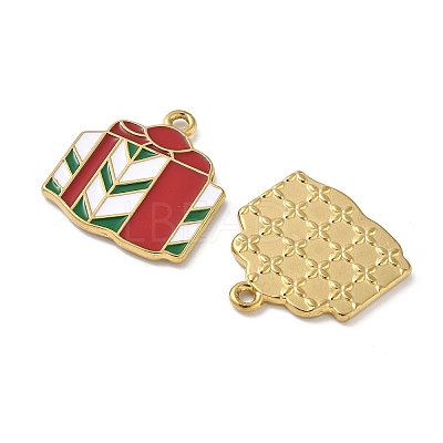304 Stainless Steel Enamel Pendants STAS-L300-012G-17-1