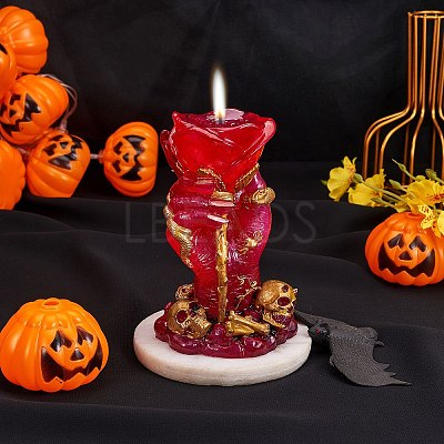 Halloween Theme DIY Candle Silicone Statue Molds DIY-SZ0007-19-1