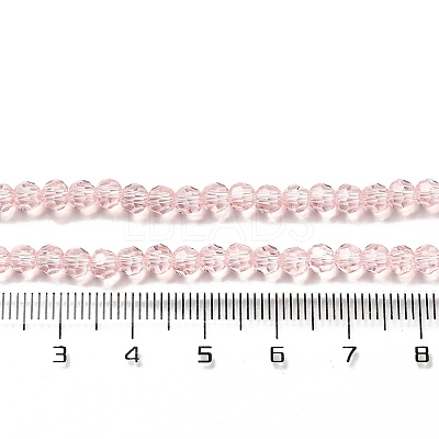 Transparent Glass Beads Strands X-EGLA-A035-T4mm-D20-1