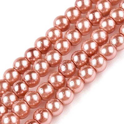 Baking Paint Glass Pearl Bead Strands HY-Q003-3mm-50-A-1