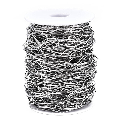 Tarnish Resistant 304 Stainless Steel Link Chains CHS-T003-24P-1