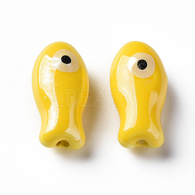 Handmade Porcelain Beads X-PORC-T007-06E-1