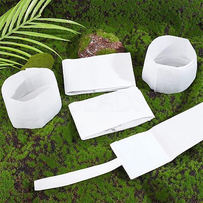 10Pcs Polyester Blank Elastic Captain's Armbands AJEW-CA0003-14-1