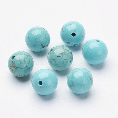 Natural Howlite Beads X-G-P212-8mm-1