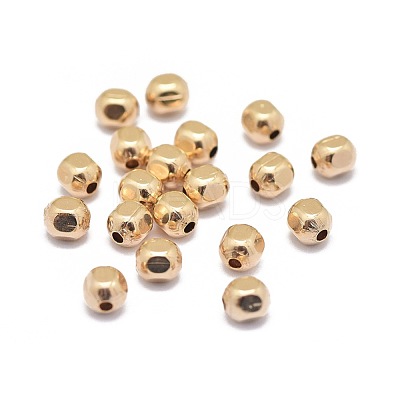 Yellow Gold Filled Beads KK-L183-035B-1