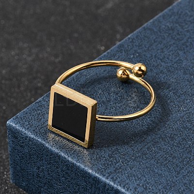 304 Stainless Steel Cuff Open Rings for Women RJEW-B161-01G-01-1