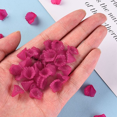 Frosted Acrylic Bead Caps MACR-S371-10A-706-1