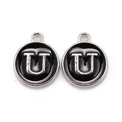Platinum Plated Alloy Charms LS-ENAM-S118-02U-P-1