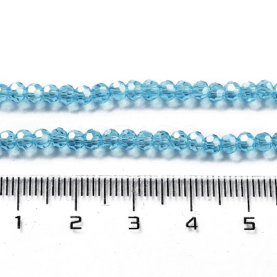 Electroplate Transparent Glass Beads Strands LS-EGLA-A035-T3mm-A08-1