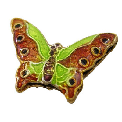 Handmade Cloisonne Beads X-CLB013Y-M-1