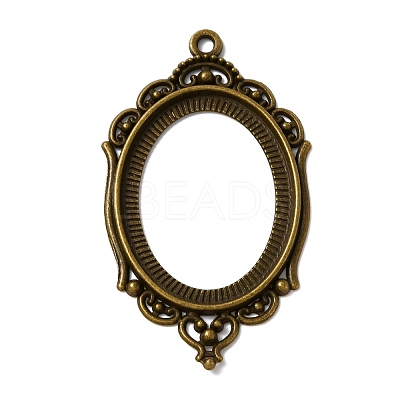 Zinc Alloy Pendant Cabochon Settings FIND-WH050-70AB-1
