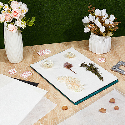 Plant Cotton Dibers & Sponge & Non-woven Fabric Liner Drying Plate for Flower Pressing Water-Absorbing DIY-WH0591-299A-1
