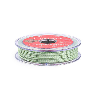 2-Ply Round Waxed Cotton Thread Cords YC-T004-01A-23-1