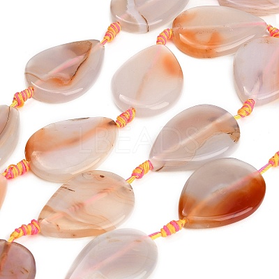 Natural Banded Agate/Striped Agate Beads Strands GG-CBAE0EB-01A-04-1