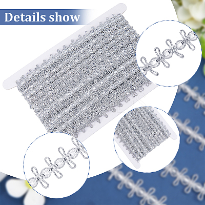 Polyester Lace Ribbon OCOR-WH0078-112B-1