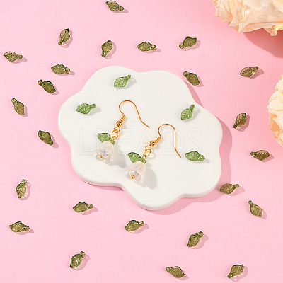 500Pcs Transparent Acrylic Charms TACR-SP0001-36A-1