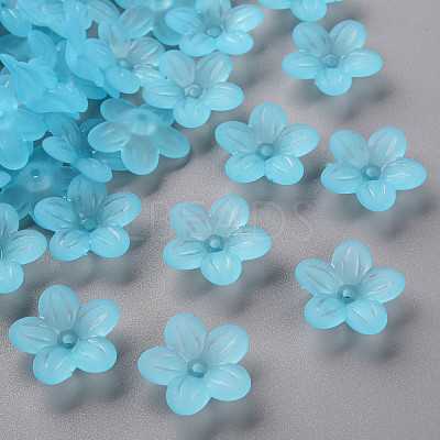 Frosted Acrylic Bead Caps MACR-S371-08A-755-1