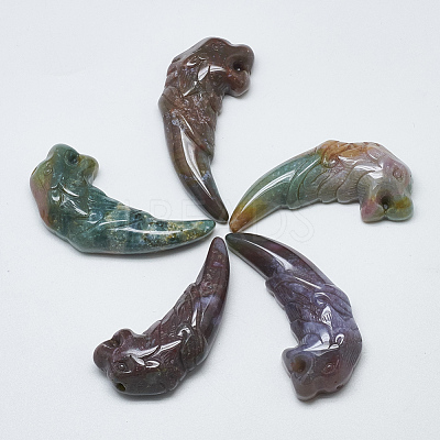 Natural Indian Agate Big Pendants G-T122-09C-1