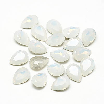 DIY Pointed Back K9 Glass Rhinestone Cabochons RGLA-T052-10x14-101-1