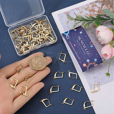 60Pcs Brass Donut Bails KK-SC0004-58G-1