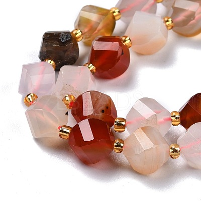 Natural Agate Beads Strands G-L579-01-1