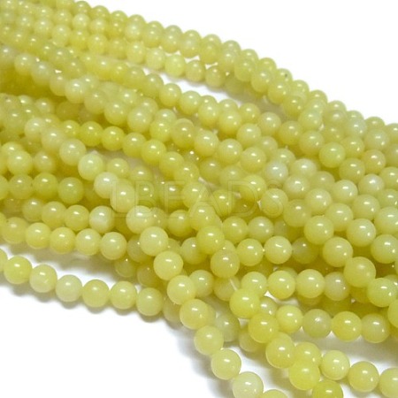 Natural Lemon Jade Beads Strands G-H1631-10MM-1