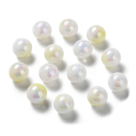Two Tone Opaque Acrylic Beads SACR-P024-01B-W07-1