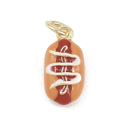 Brass Enamel Pendants KK-Z144-01G-01-1