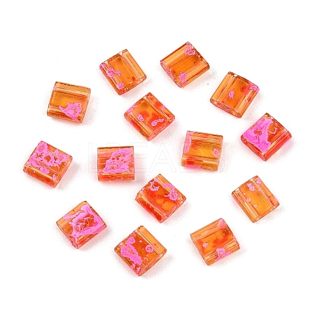 2-Hole Transparent Glass Seed Beads SEED-S023-30C-13-1