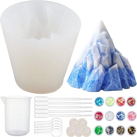 Iceberg Food Grade Silicone Molds DIY-OC0003-21-1