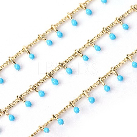 Handmade Enamel Beaded Chains X-CHC-P007-D01-1