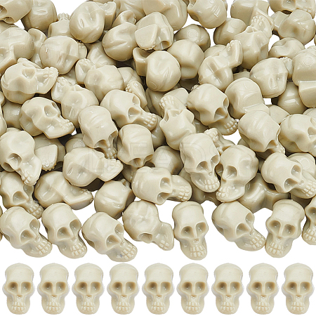 120Pcs Mini Resin Skull Display Decorations FIND-SP0005-58B-1
