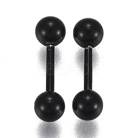 304 Stainless Steel Ball Stud Earrings EJEW-H113-02EB-B-1